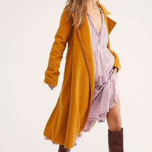 Free people brown coat